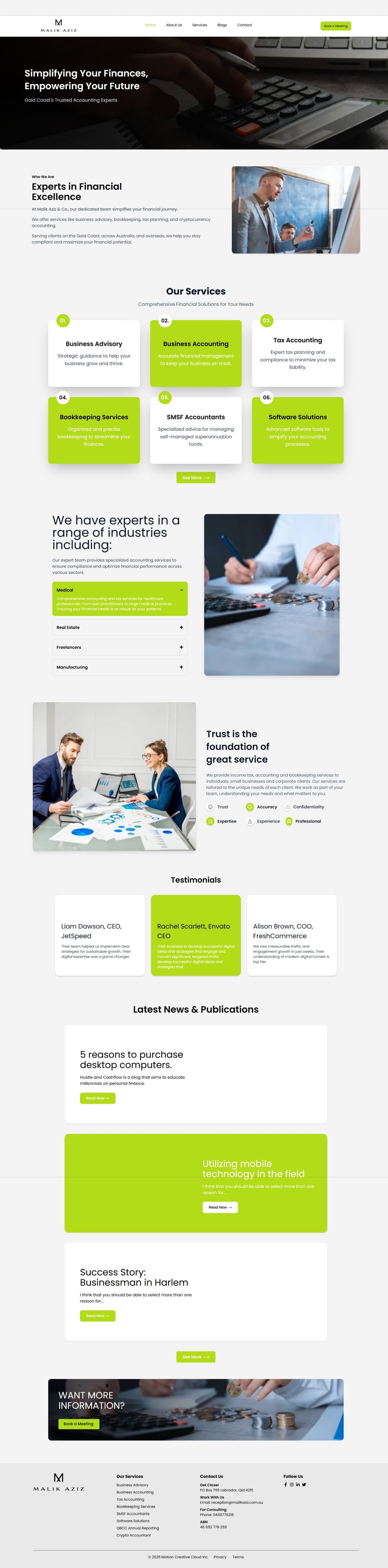 Australian Tax Firm Website